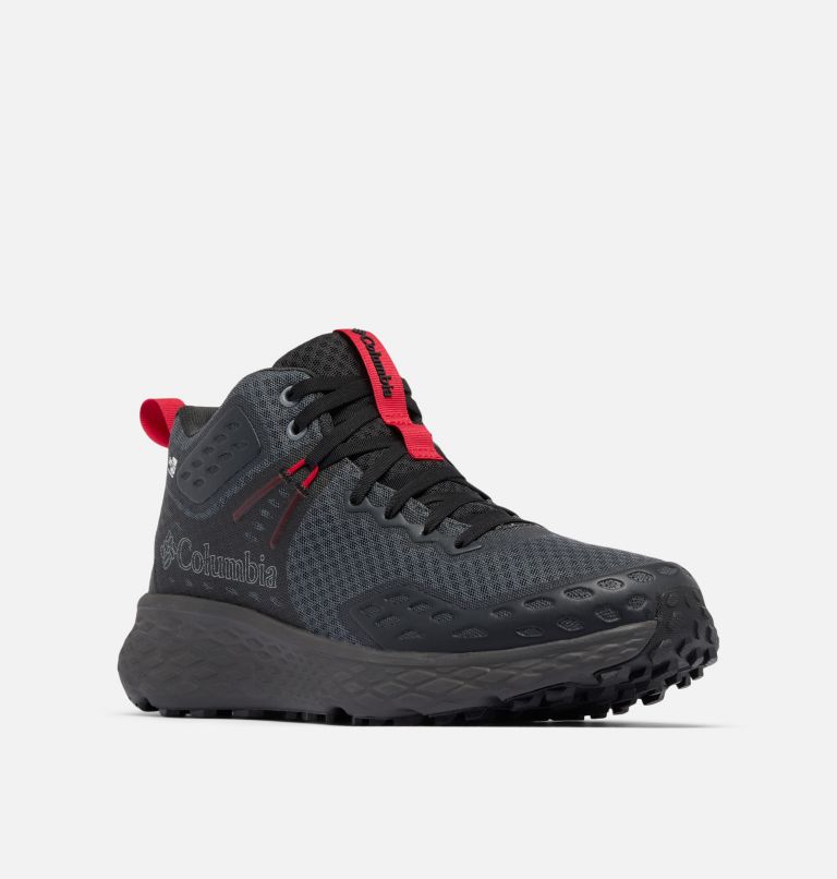 Men's Konos TRS OutDry Mid Shoe, Color: Dark Grey, Mountain Red, image 3