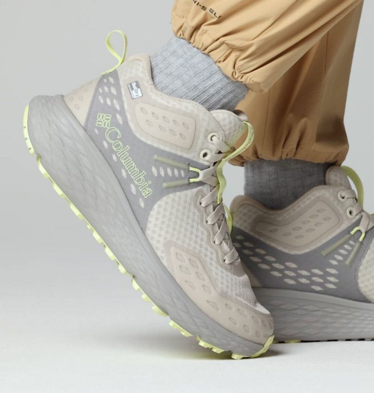 Women's Konos TRS OutDry Mid Shoe, Color: Cloud Grey, Citron Haze
