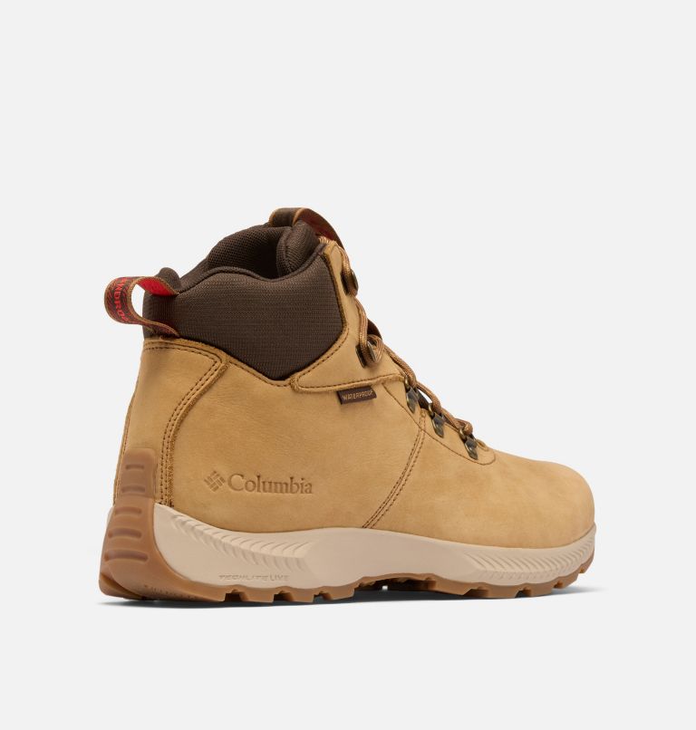 Men's Landroamer Explorer Waterproof Nubuck Boot, Color: Curry, Poppy Red, image 9