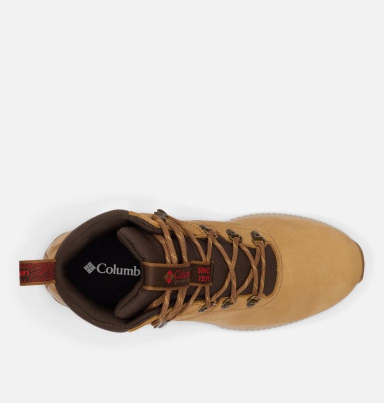 Men's Landroamer Explorer Waterproof Nubuck Boot, Color: Curry, Poppy Red, image 4