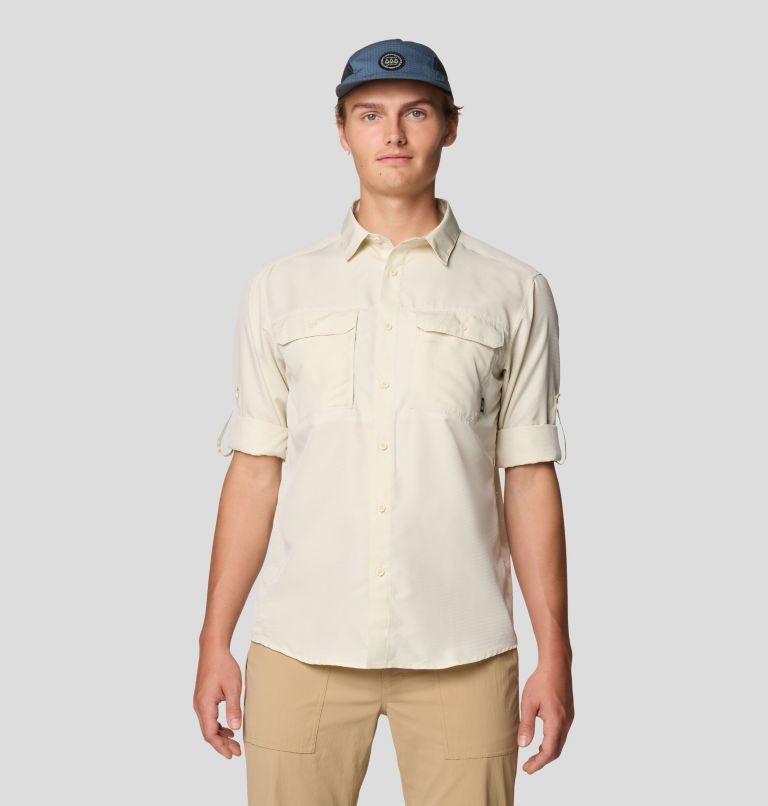 Men's Canyon Long Sleeve Shirt, Color: Stone, image 5