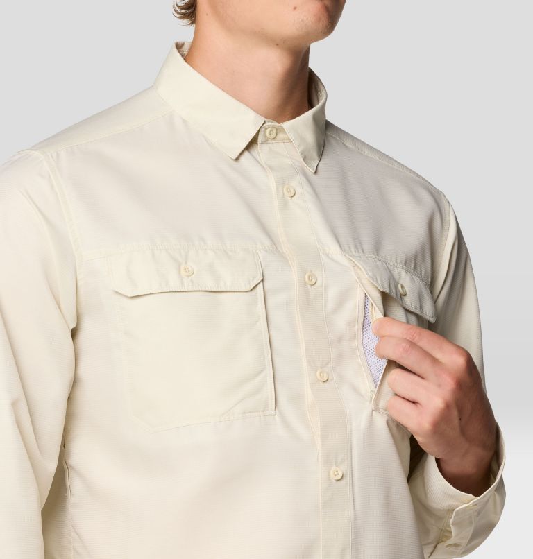 Men's Canyon Long Sleeve Shirt, Color: Stone, image 6