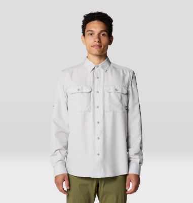 Men's Canyon Long Sleeve Shirt, Color: Light Dunes, image 25