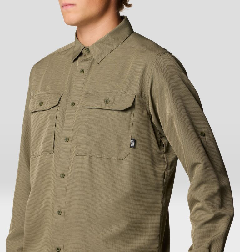 Men's Canyon Long Sleeve Shirt, Color: Stone Green, image 4