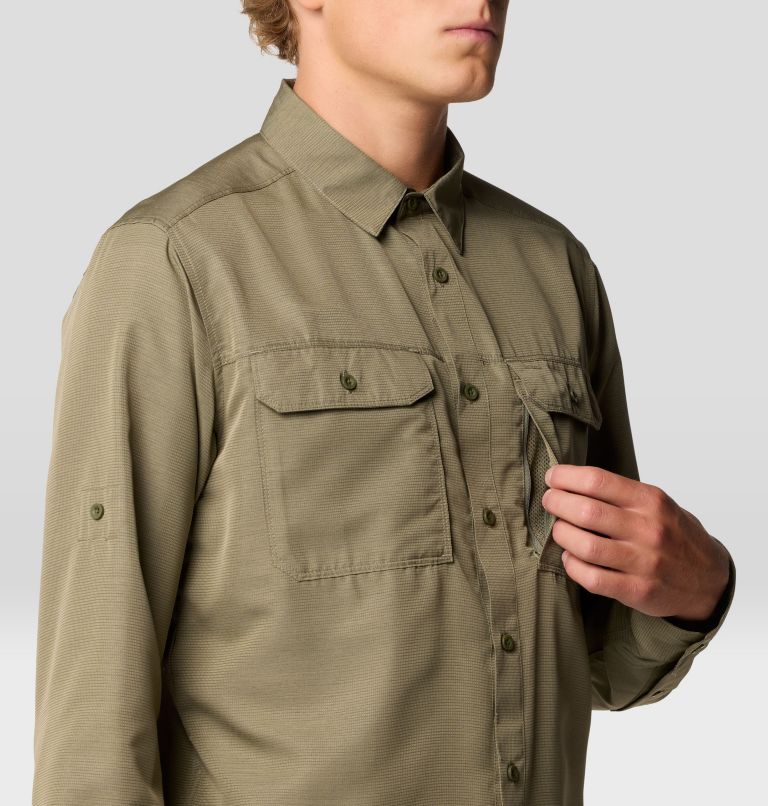 Men's Canyon Long Sleeve Shirt, Color: Stone Green, image 7
