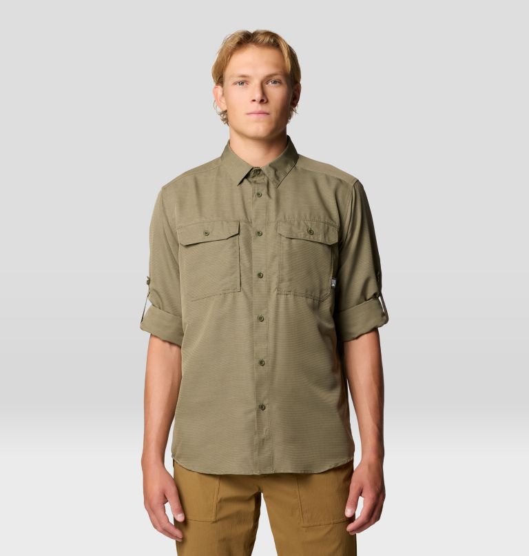 Men's Canyon Long Sleeve Shirt, Color: Stone Green, image 8