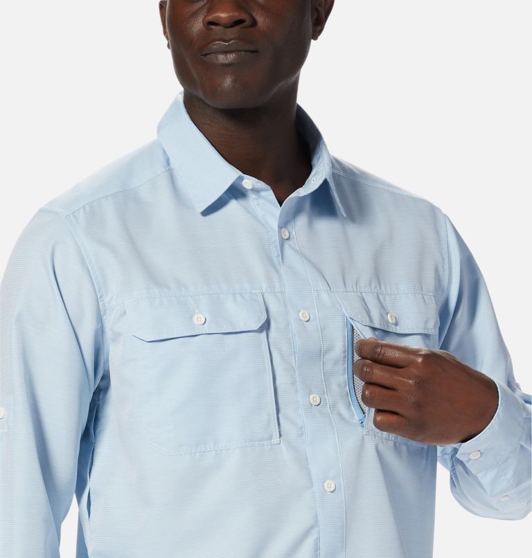 Men's Canyon Long Sleeve Shirt, Color: Blue Chambray, image 6
