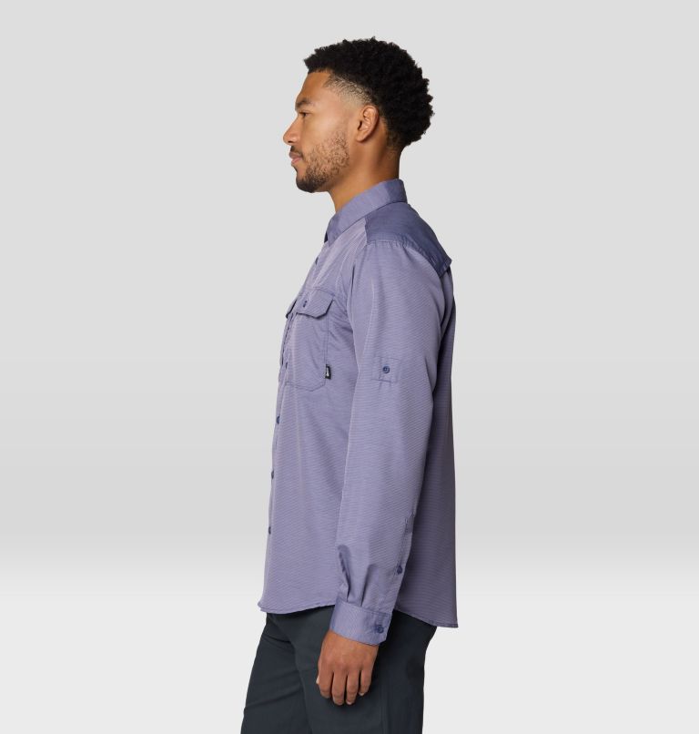 Men's Canyon Long Sleeve Shirt, Color: Dusted Sky, image 4