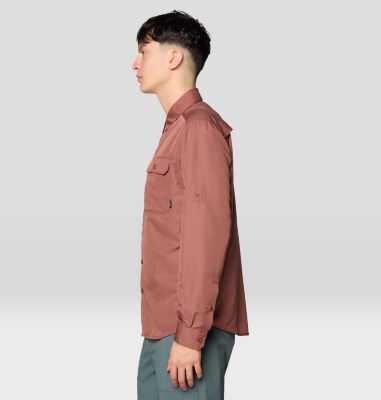 Men's Canyon Long Sleeve Shirt, Color: Bourbon Brown, image 8