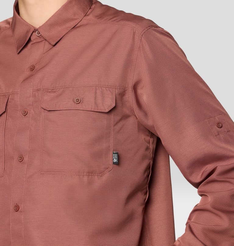 Men's Canyon Long Sleeve Shirt, Color: Bourbon Brown, image 8