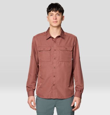 Men's Canyon Long Sleeve Shirt, Color: Bourbon Brown, image 5