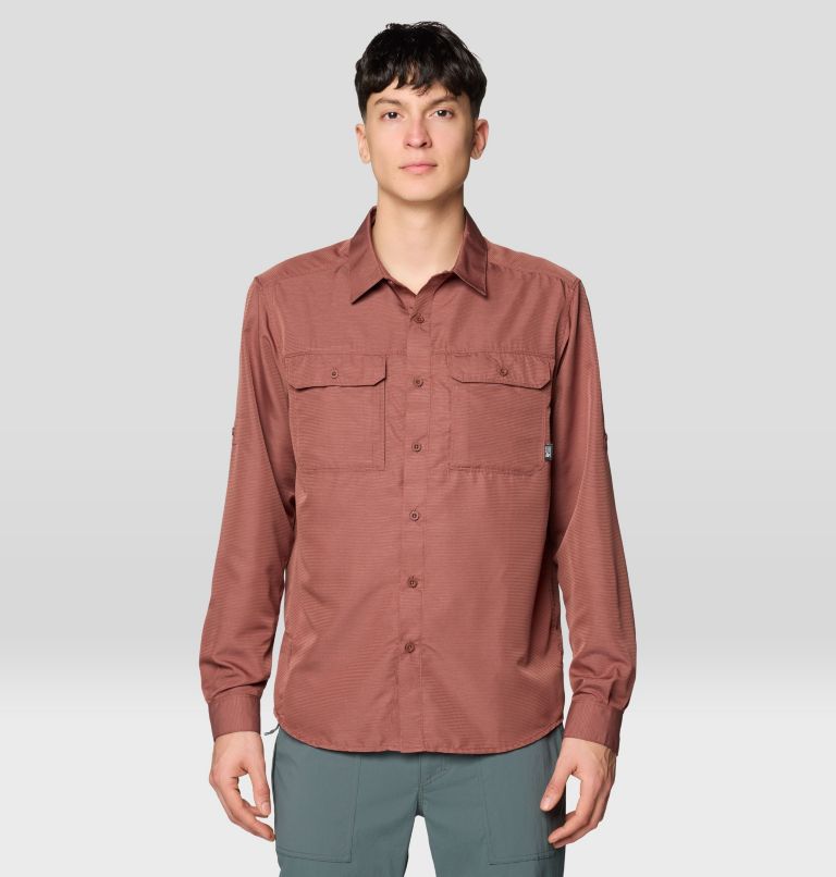 Men's Canyon Long Sleeve Shirt, Color: Bourbon Brown, image 1