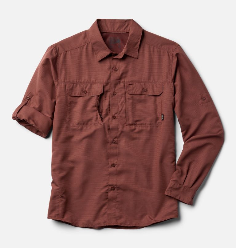 Men's Canyon Long Sleeve Shirt, Color: Bourbon Brown, image 2