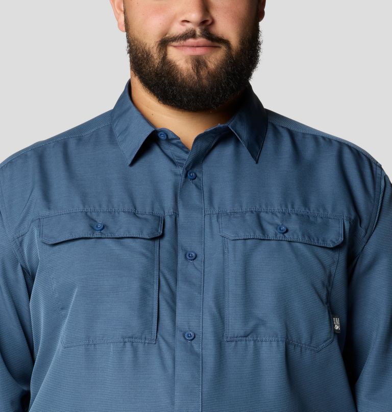 Men's Canyon Long Sleeve Shirt | 492 | 2XT, Color: Zinc, image 4