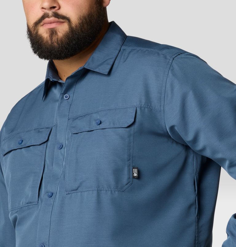 Men's Canyon Long Sleeve Shirt | 492 | 2XT, Color: Zinc, image 7