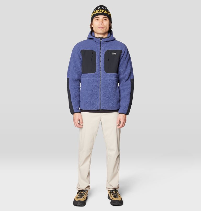 Men's HiCamp Fleece Hoody, Color: Lapis Dusk, image 2