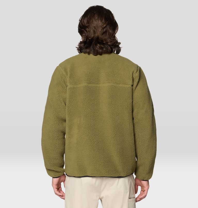 Men's HiCamp Fleece Half Zip, Color: Combat Green, image 2