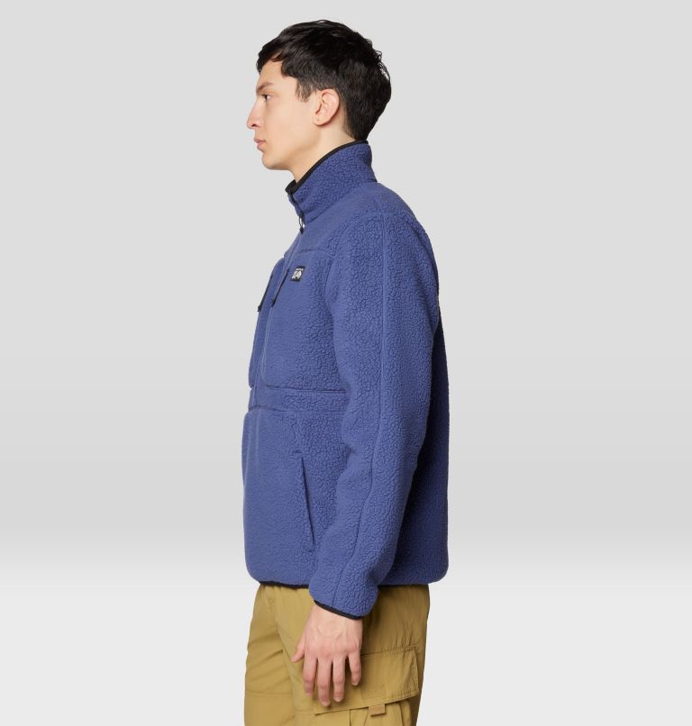 Men's HiCamp Fleece Half Zip, Color: Lapis Dusk, image 3