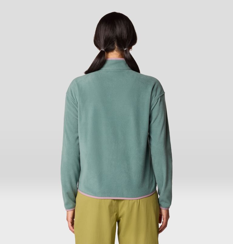 Women's Microchill Half Zip, Color: Blue Pine, image 2