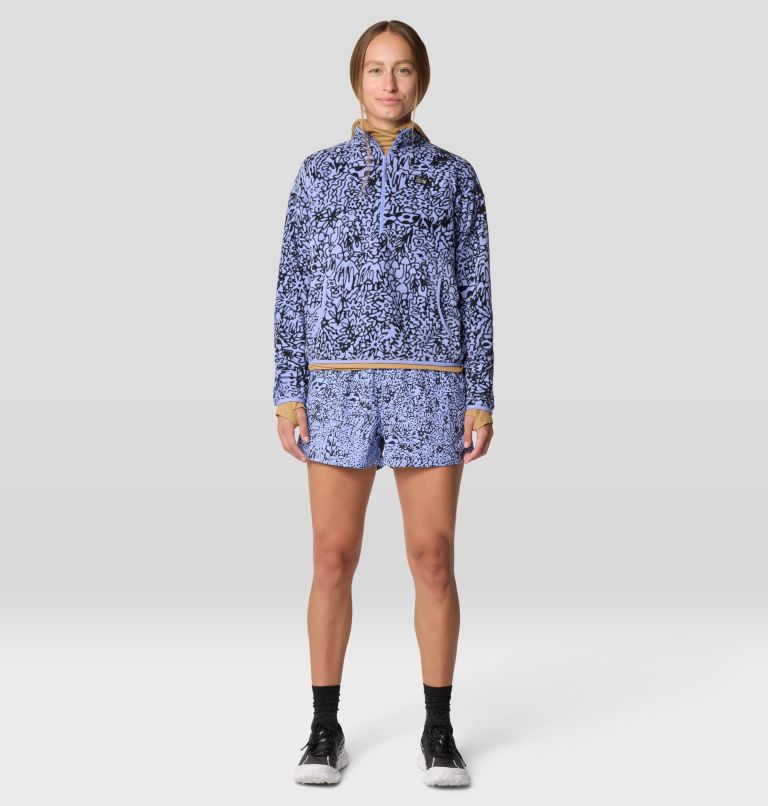 Women's Microchill Half Zip, Color: Light Illusion Forager Print, image 2
