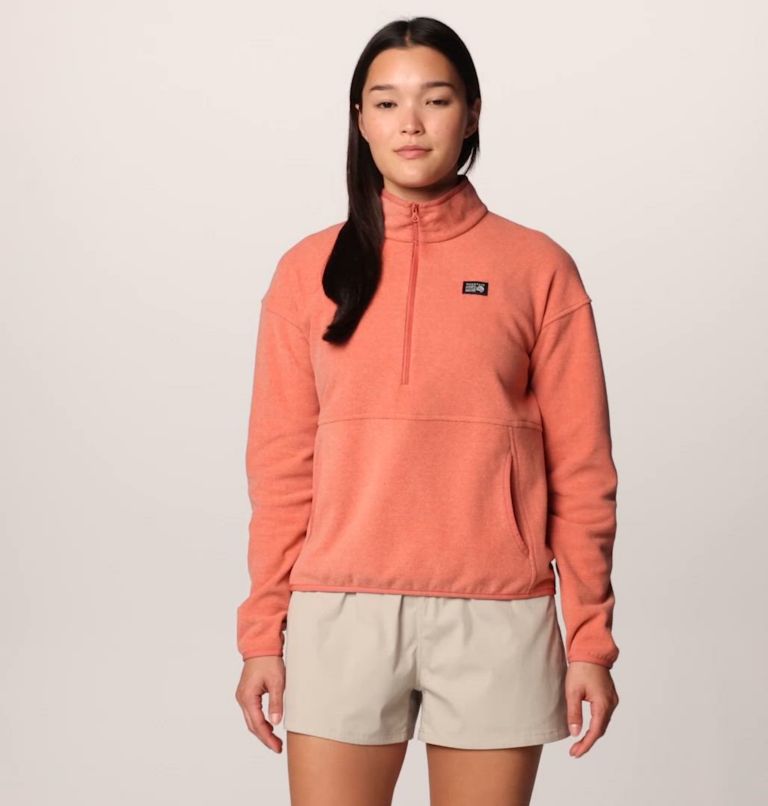 Women's Microchill Half Zip, Color: Fleurs