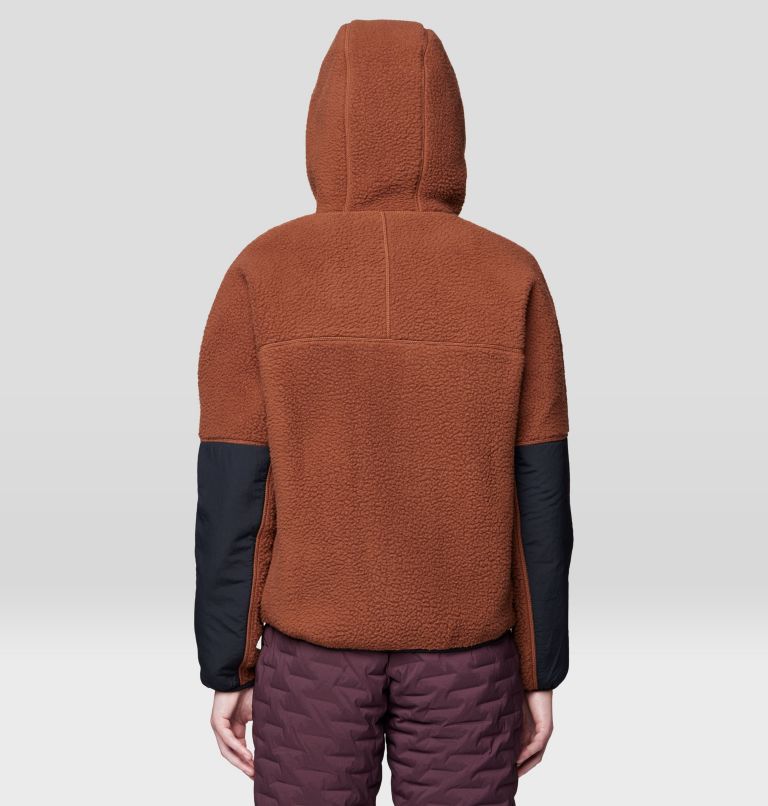 Women's HiCamp Fleece Hoody, Color: Cocoa Brown, image 3