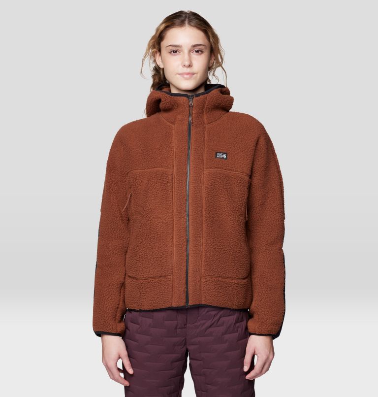 Women's HiCamp Fleece Hoody, Color: Cocoa Brown, image 1