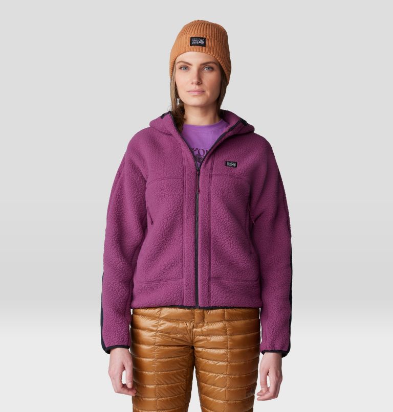 Women's HiCamp Fleece Hoody, Color: Sugar Plum, image 5