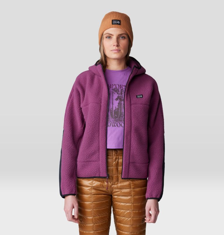 Women's HiCamp Fleece Hoody, Color: Sugar Plum, image 6