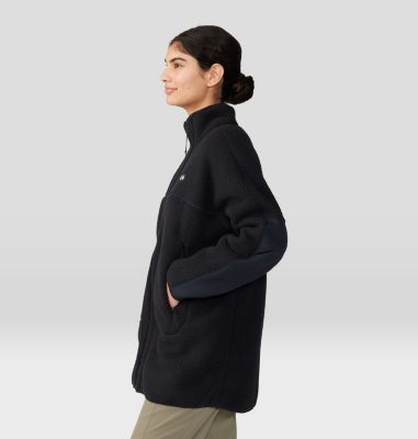 Women's HiCamp Fleece Long Full Zip, Color: Black, image 7