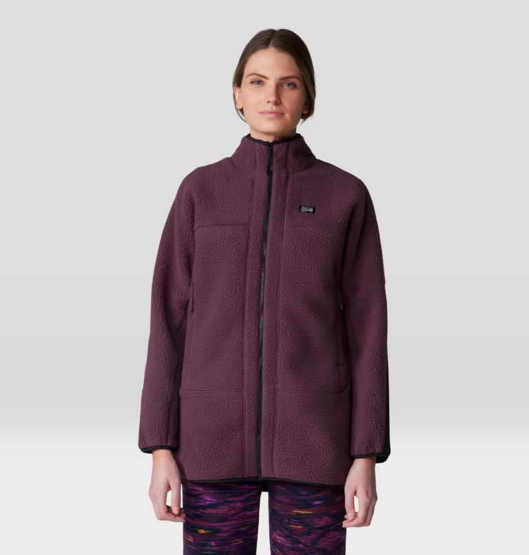 Women's HiCamp Fleece Long Full Zip, Color: Blackberry, image 5