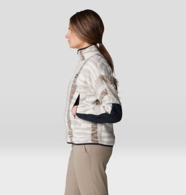 Women's HiCamp Printed Pullover, Color: Wild Oyster Ridge Stripe Print, image 3