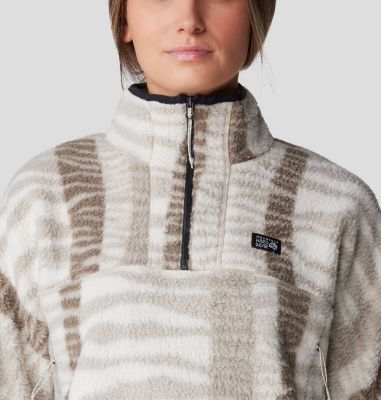 Women's HiCamp Printed Pullover, Color: Wild Oyster Ridge Stripe Print, image 4