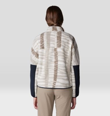 Women's HiCamp Printed Pullover, Color: Wild Oyster Ridge Stripe Print, image 2