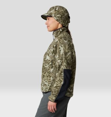 Women's HiCamp Printed Pullover, Color: White Sage Forests Floor Print, image 11