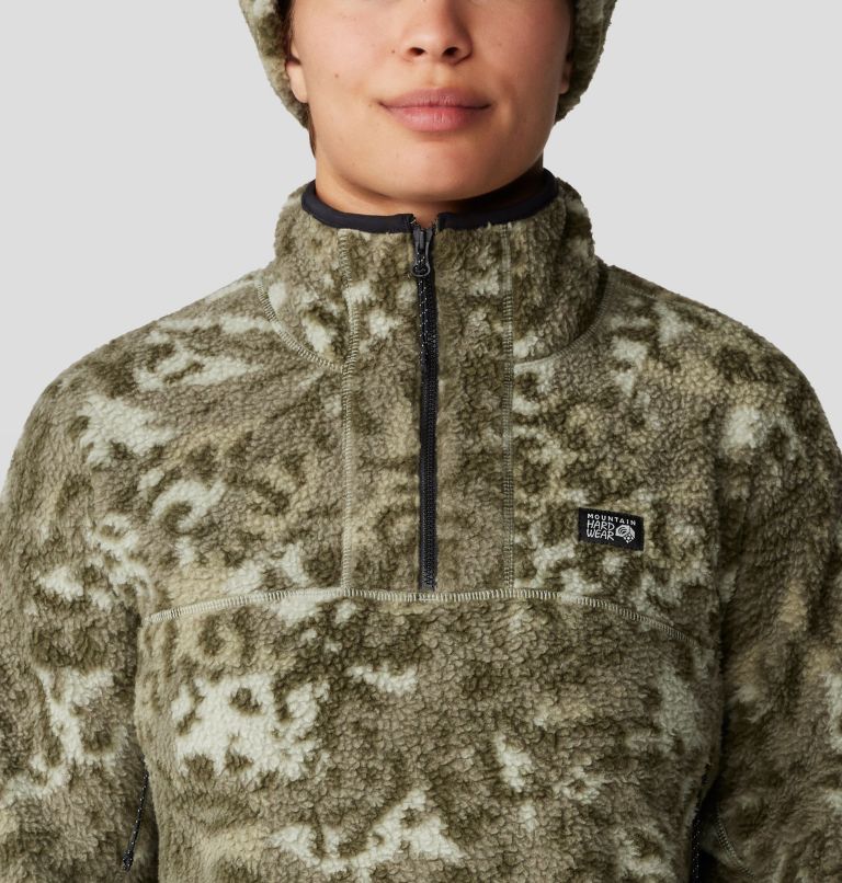 Women's HiCamp Printed Pullover, Color: White Sage Forests Floor Print, image 4