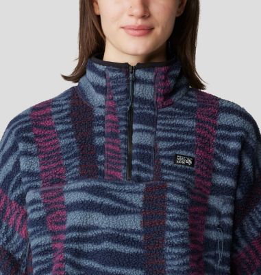 Women's HiCamp Printed Pullover, Color: Moon Blue Ridge Stripe Print, image 8