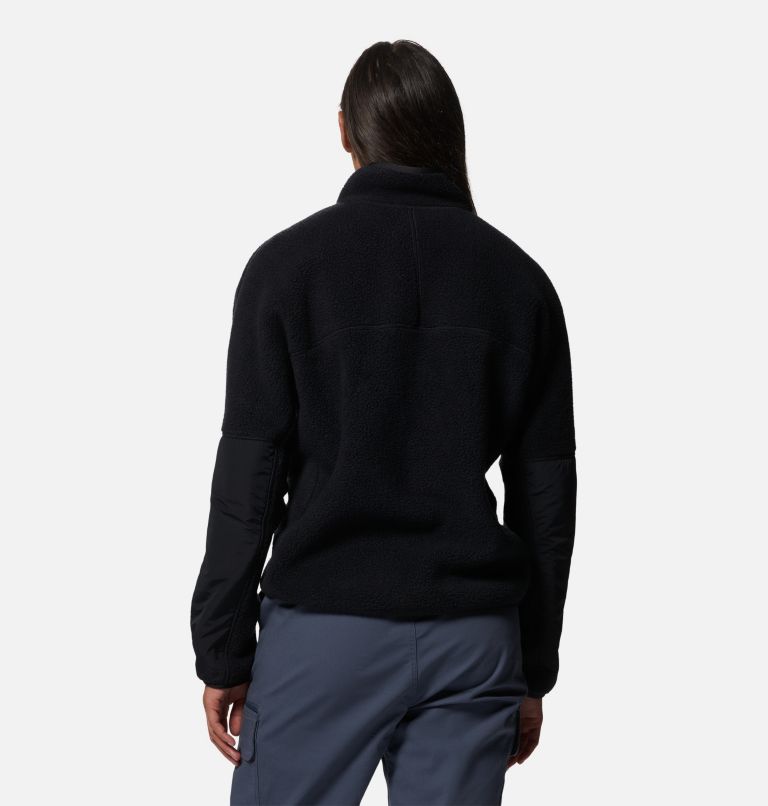 Women's HiCamp Fleece Half Zip, Color: Black, image 2