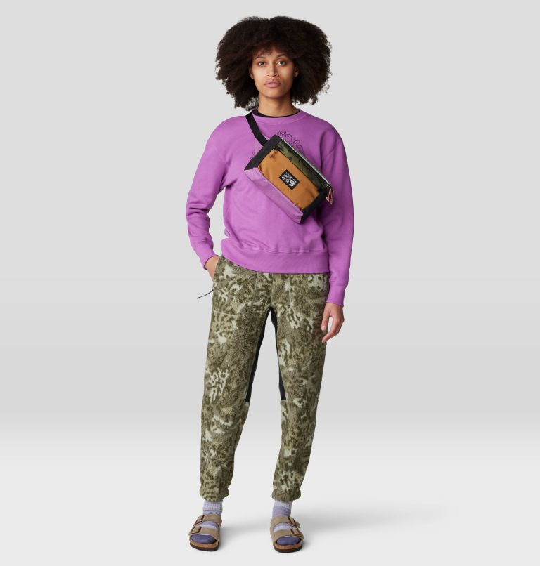 Women's HiCamp Jogger, Color: White Sage Forests Floor Print, image 7