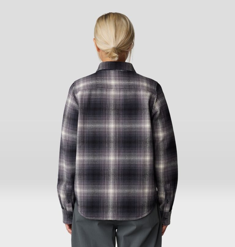 Women's Plusher Long Sleeve Shirt, Color: Black Ombre Buffalo Check, image 2
