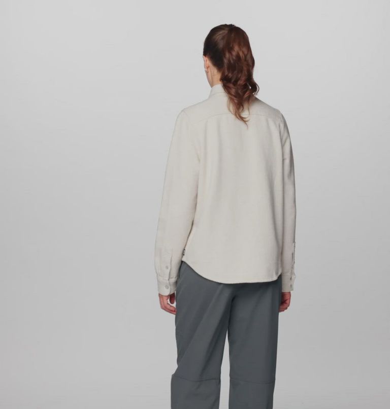 Women's Plusher Long Sleeve Shirt, Color: Stone Heather