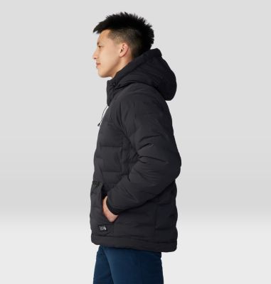 Men's Stretchdown Popover Hoody, Color: Black, image 11