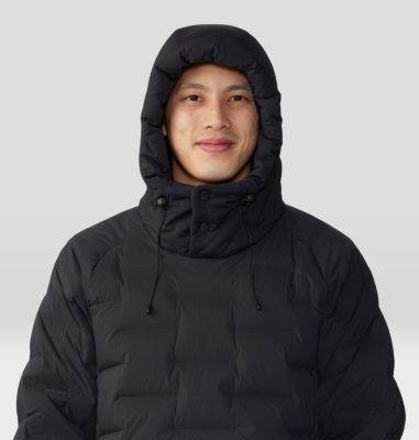 Men's Stretchdown Popover Hoody, Color: Black, image 12