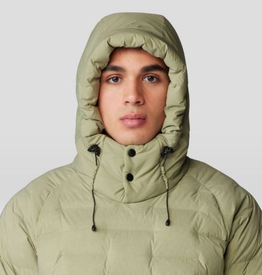 Men's Stretchdown Popover Hoody, Color: Mantis Green, image 4
