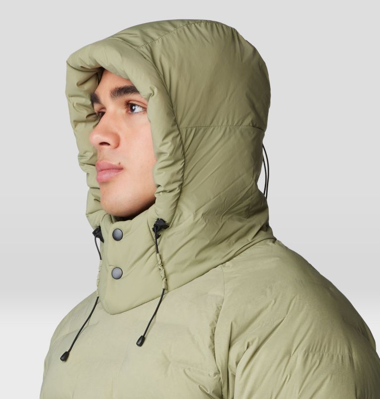 Men's Stretchdown Popover Hoody, Color: Mantis Green, image 6