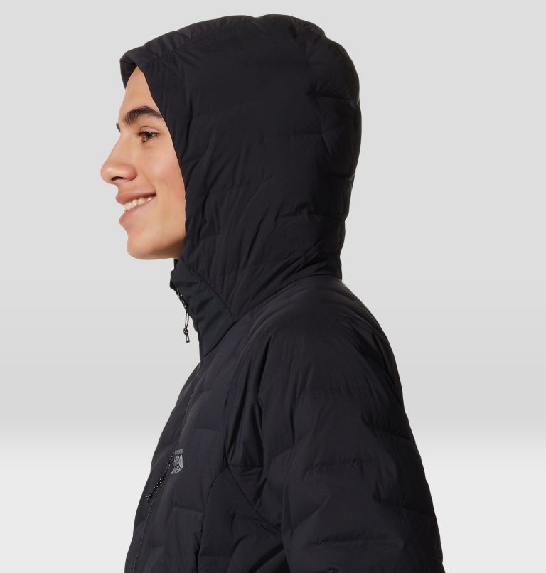 Men's Stretchdown Hoody, Color: Black, image 5