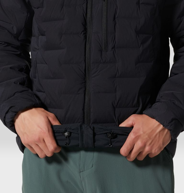 Men's Stretchdown Hoody, Color: Black, image 7