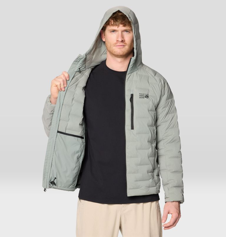 Men's Stretchdown Hoody, Color: Wet Stone, image 5