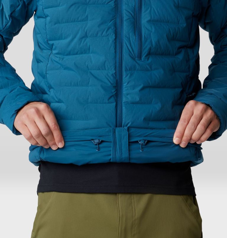 Men's Stretchdown Hoody, Color: Dark Caspian, image 7