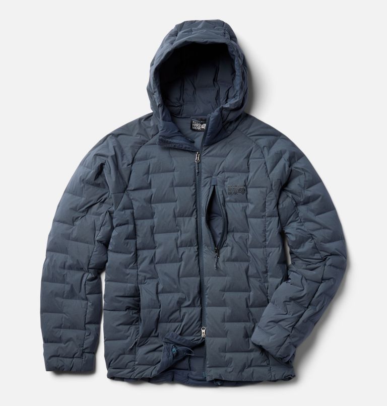 Men's Stretchdown Hoody, Color: Moon Blue, image 2